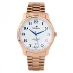 BELLEVUE FB4 naiste kvartskell, analoog, 40mm, roostevaba teras, must sihverplaat, nahkrihm
