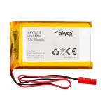 Akyga AKY0654 LP654060 Li-Po aku 3,7 V 1950 mAh, PCM, JST 2,54 2-kontaktiline, 150 mm