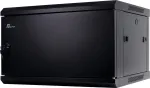 GETFORT 19 inch CALI 6U 600x450 seinakapp tahke terasuksega - must (RAL 9004)