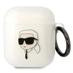 Karl Lagerfeld KLA2HNIKTCT L&auml;bipaistev AirPods 1/2 &uuml;mbris Karl's Head disainiga