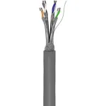 Wentronic Goobay CAT 6 v&otilde;rgukaabel, S/FTP (PiMF), hall, 305 m - CCA vase segu, AWG 23/1 (t&auml;is), PVC (95696)
