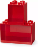Room Copenhagen LEGO Brick Shelf 8+4 punane, 2 riiulit
