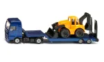Siku MAN veoauto kopalaaduriga, veoauto/haagise mudel, 1:87, MAN, poiss/t&uuml;druk, metall, plastik, sinine, kollane