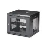 StarTech.com 4-Post 9U Wall Mount v&otilde;rk Cabinet with 1U Shelf, 19 inch Wall-Mounted Server Rack for Data / AV / Electronics / Computer Equipment, Small Vented Rack Enclosure