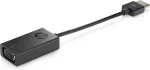 HP HDMI-VGA-adapter, 0,045 m, HDMI, VGA (D-Sub), isane, emane, must