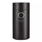 Burr grinder Adler AD4446BS &mdash; 150 W, stainless steel burrs, 75 g bean hopper, Must