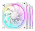 DeepCool FL12 WH 3-in-1 120 mm korpuse ventilaatorid (3 tk), 2150 p/min, vedeld&uuml;naamiline laager, 4-kontaktne PWM, valged