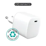 eSTUFF ES637045 mobiilseadme laadija Nutitelefon Valge Vahelduvvool Kiirlaadimine Siseruumides