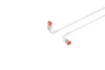 V&otilde;rgukaabel Lanview LV-6AFTP-FLEX-ANG-01W RJ45 Cat6A 1 m valge