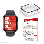 Displex 02136 t&auml;iskattega &uuml;mbris Apple Watch SE (2/3) jaoks (40 mm), l&auml;bipaistev