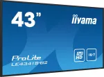 iiyama PROLITE LE4341S-B2 Digitaalne infotahvel 108 cm (42.5 tolli) LCD 350 cd/m&sup2; Full HD Must 18/7