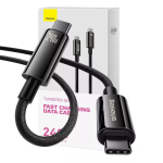 USB-C kuni USB-C kaabel Baseus Tungsten Gold 240W 3m