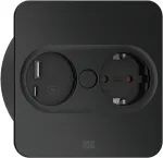 Pistikupesa t&uuml;&uuml;p F + USB A + USB C Bachmann 946.205 roostevaba teras