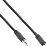 InLine heliadapteri kaabel 4-kontaktiline 2,5 mm isane / 4-kontaktiline 3,5 mm emane 1 m