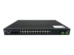 LevelOne 28-port L2 Plus hallatav PoE t&ouml;&ouml;stuslik l&uuml;liti, 4 x 1/2.5/10GbE SFP+, 24 PoE v&auml;ljundit, 370W, 802.3AF/AT/BT PoE, 19-tolline riiulipaigaldus, -40&deg;C kuni 80&deg;C