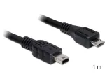 USB-kaabel DeLOCK 83177 1m Micro-USB B Mini-USB B Must