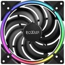 140mm PCCOOLER korpuse ventilaator CORONA-MAX-FRGB, 1000&ndash;2000 p/min, ARGB valgustus