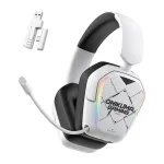Juhtmega/juhtmevaba peakomplekt Onikuma GT883 valge &mdash; Bluetooth- ja juhtmega &uuml;hendus, k&otilde;rvapealne disain