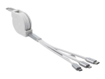 DeLOCK USB USB-C 3-&uuml;hes sisset&otilde;mmatav laadimiskaabel Lightning Micro USB USB USB-C 0,98 m