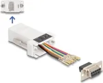 DeLOCK D-Sub 9-pin pesa RJ45 pesa koostekomplekt valge VGA RJ-45
