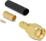 Delock 91789 RP-SMA pressitav isapistik LMR200 kaabli jaoks, kahaneva toruga