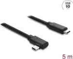 DELOCK aktiivne optiline USB USB-C to USB-C kaabel 10 Gbps, nurga all pistikud, 5 m