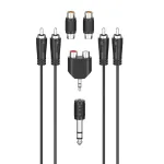 Helikaabel Hama 00205175 2,5 m 2xRCA isane must