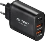 VOLTCRAFT UC-3ACX001 VC-12231145 USB-laadija pistikupesa V&auml;ljundvool (max.) 3000 mA 3 x USB, USB-C&trade; pistikupesa (Power Delivery) (VC-12231145)