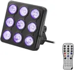 LED-efektvalgusti EUROLITE mudel 42110199, 9 LEDiga, DMX-juhtimine