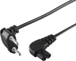 Toitekaabel ShiverPeaks 09-06001 &mdash; Euro-pistik nurga all IEC 60320 C7-le, 1,5 m