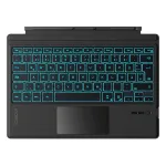 Inateck QWERTZ Bluetooth-klaviatuur KB02027 &mdash; Must, puuteplaat, sisseehitatud 500 mAh aku, Bluetooth Surface Pro seeriale