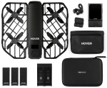 Mini-droon HOVERAir X1 Pro &mdash; 4 rootorit, 12 MP kaamera, 4K video, 1000 m ulatus, 1920 mAh aku, 32 GB sisem&auml;lu, Must