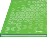 Leitz WOW m&auml;rkmik A5 ruuduline k&otilde;va kaanega, muster, roheline, A5, 80 lehte, 80 g/m&sup2;, ruuduline paber