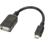 Techly USB2.0 OTG-kaabel A-emane / Micro-B-isane 0,2 m ICOC UOTG-194