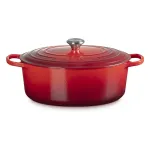 Le Creuset Signature ovaalne r&ouml;stimispann Cherry Red 33 cm