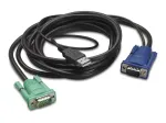 APC klaviatuuri-/video-/hiire- (KVM-) kaabel - USB, HD-15 (VGA)