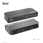 CLUB3D DisplayPort/HDMI KVM-l&uuml;liti kahele DisplayPort 4K 60Hz