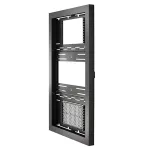 Chief LW Series Impact On-Wall Kiosk - Portrait - Enclosure - for LCD Display - Lockable - Black - Screen Size: 55 inch (139,7 cm)