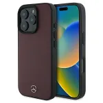 Mercedes-Benz MEHMP16X23RBARR K&otilde;vakest iPhone 16 Pro Max 6,9 inch punase tekstuuriga ja sileda nahaga MagSafe
