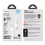 Joyroom Lightning - USB-kaabel 2.4A, 1,2m, Valge (S-1224N2)