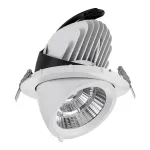 SYNERGY21 LED s&uuml;vistatav valgusti 40W Valge, kallutatav, soe valge