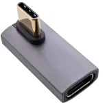 InLine USB4 adapter, USB-C pistik/pesa vertikaalne parem-/vasaknurkne, alumiinium, hall