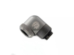 Bitspower Multi-Link adapter 90&deg;, G1/4 v&auml;liskeere &ndash; 12 mm v&auml;lisl&auml;bim&otilde;&otilde;duga j&auml;ik toru, p&ouml;&ouml;ratav, hall (BP-BSE90RML)