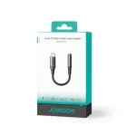 Joyroom SY-C01 USB-C kuni 3.5mm heliadapter 60W PD laadimisega, 0.14m, Must