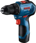 Bosch GSR 12V-30 akutrell-kruvikeeraja, 2x 2,0 Ah, 30/17 Nm, harjadeta, kohver