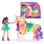 Spin Master Unicorn Academy Ava ja &uuml;kssarviku Leaf'i kujukomplekt ehtsa lakka, saba ja harjaga, alates 4 aastast