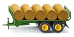 Veoauto/haagise mudel Siku haagis &uuml;maratele pallidele 2891 roheline