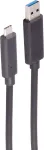 SHIVERPEAKS aktiivne optiline USB-A - USB-C kaabel, USB 3.2 Gen 2, 10 Gbps, 30 m, must BS30-39485