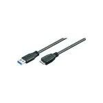MicroConnect USB 3.0 kaabel - 5m, USB-A isane Micro-USB B isasele, must USB3.0AB5MICRO