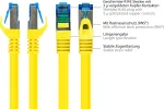 Good Connections RNS&reg; Cat. 6A S/FTP paigalduskaabel snagless-kaitsega, halogeenivaba, kollane, 20 m 8060-H200Y